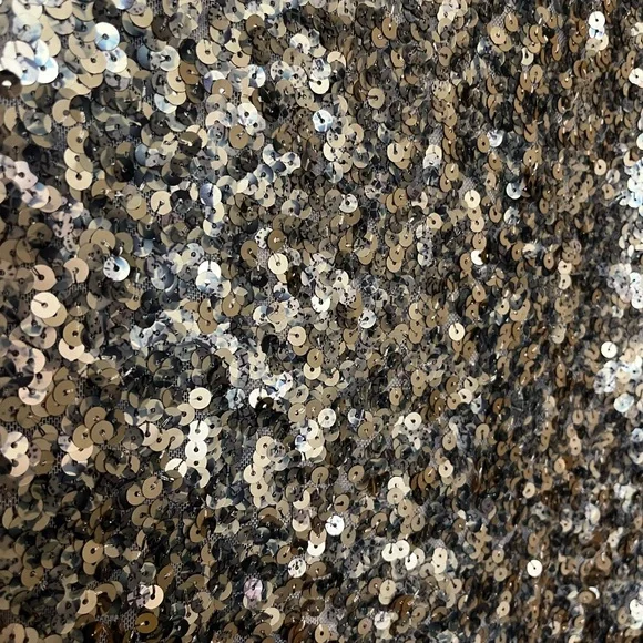 INC International Concepts Gold Sequin Short Sleeve Top - Picture 2 of 4